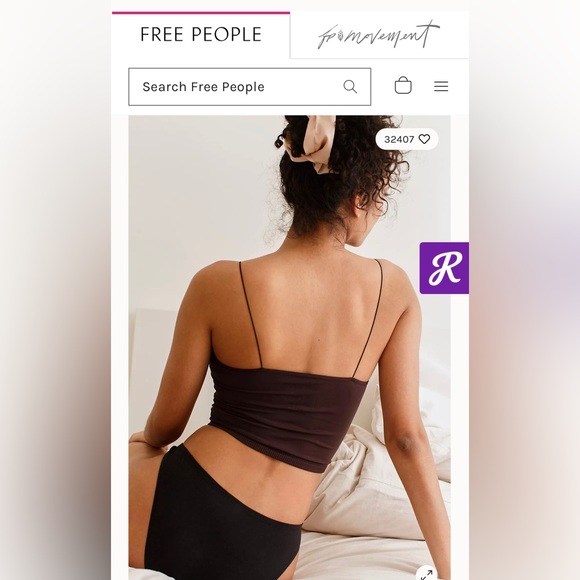 Free People Skinny Strap Seamless Brami - Picture 6 of 6